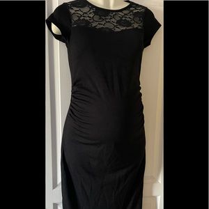 Blue belle maternity black dress size 10